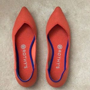 Rothy’s orange pointe (Persimmon)